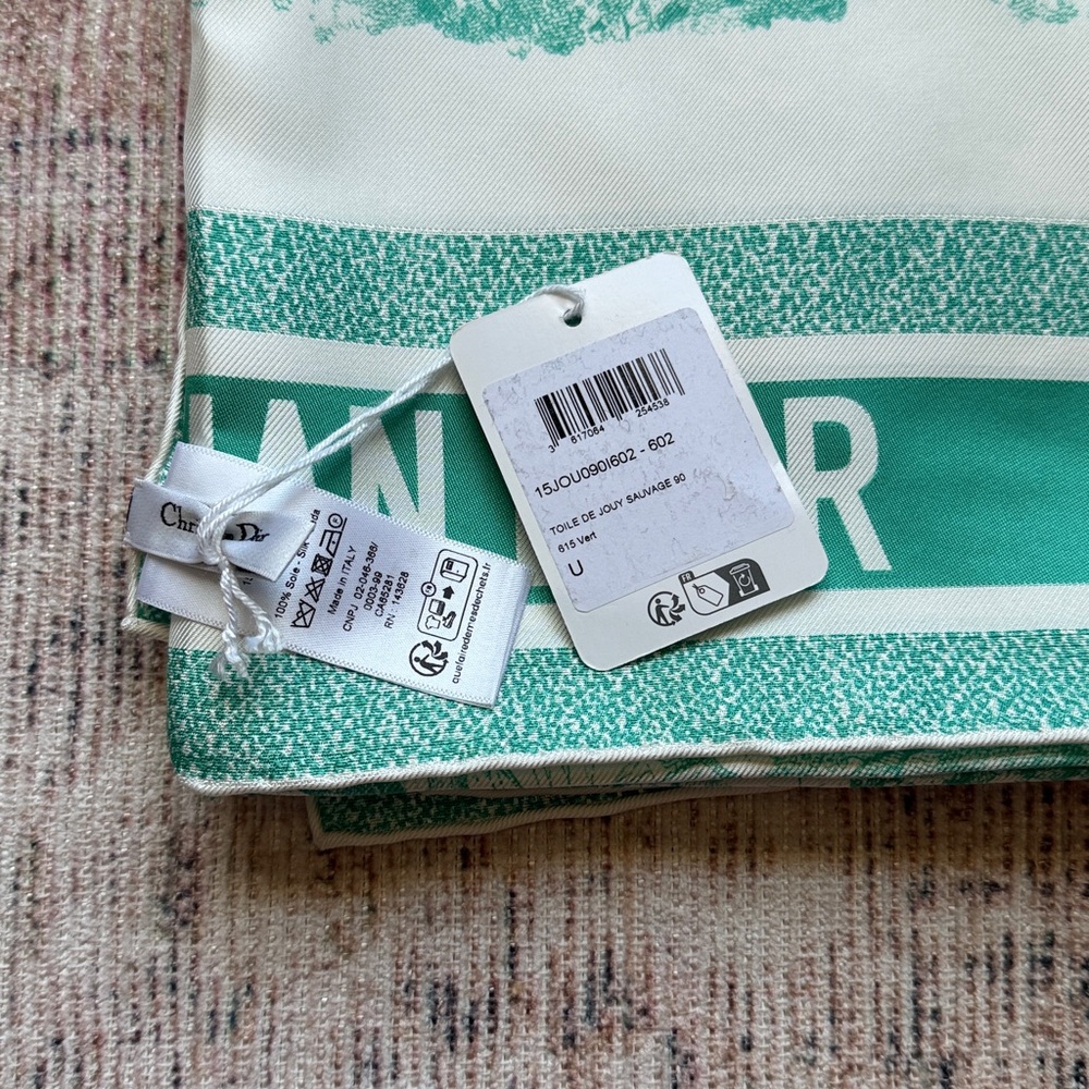 Dior Toile de Jouy Sauvage 90 Square Scarf - Picture 2 of 2
